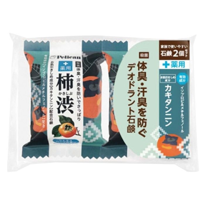 ペリカン石鹸 ペリカンファミリー石鹸 薬用柿渋 80g×2個