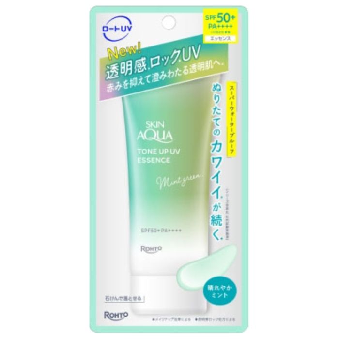 ロート製薬 SKIN AQUA スキンアクア トーンアップUVエッセンス ミントグリーン 70g