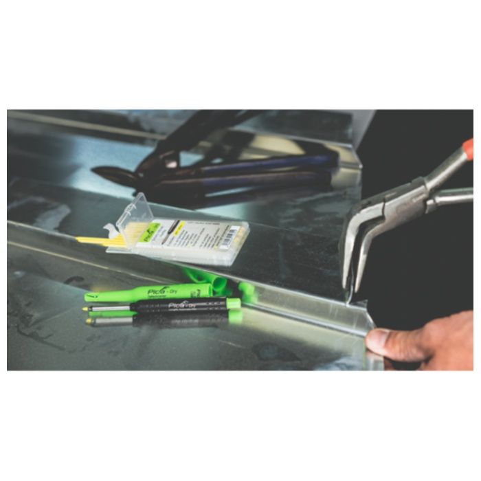 Picaマーカー ピカマーカー　建築用シャープペンシル“Dry"用替芯　8本入り　赤黄(各2本)黒2B(4本)　ブリスターパック 4020SB03の説明画像2