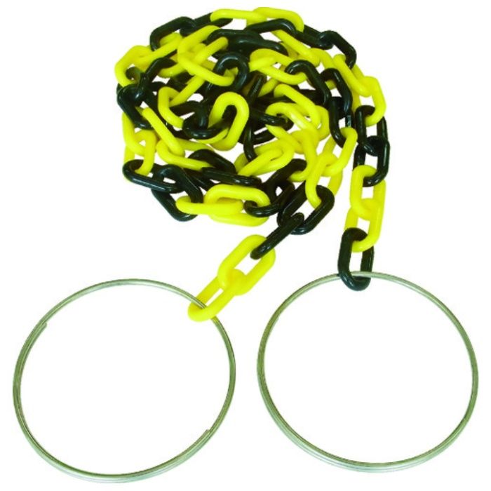 ニッサチェイン　コーンチェイン　6mm×2m　黄/黒 C-255