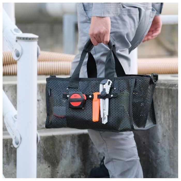 アイリスオーヤマ メッシュツールバッグ　ボックスタイプ TLB-B35の説明画像3