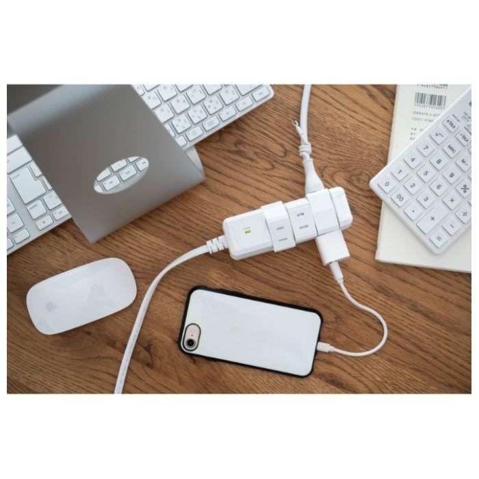 ファーゴ TAPKING AC6個口 ホワイト 1Mの説明画像2