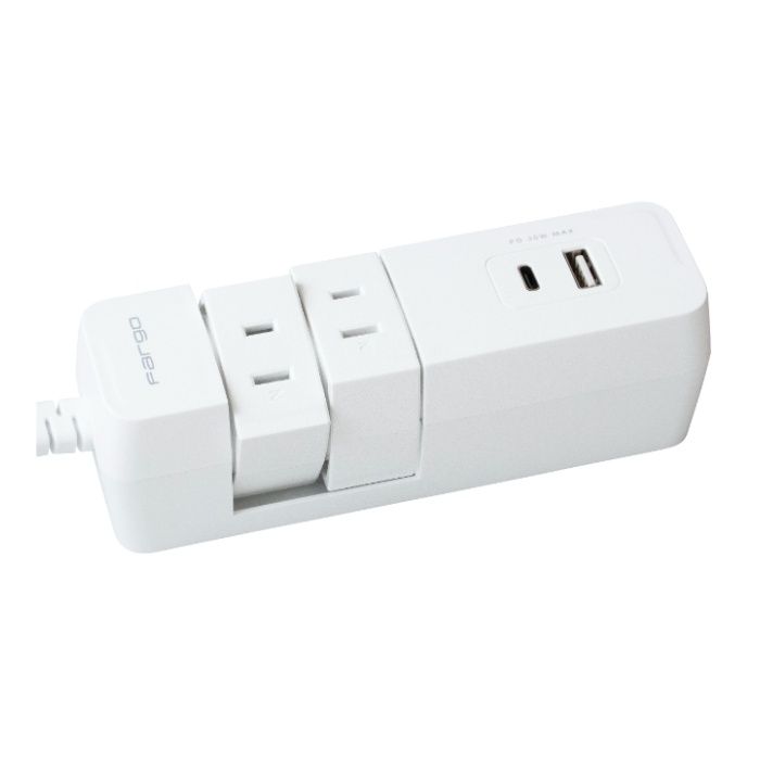 ファーゴ TAPKING T4 PD30W AC4個口 ホワイト 1M