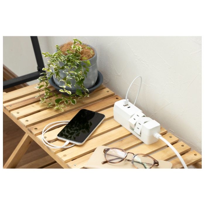 ファーゴ TAPKING T4 PD30W AC4個口 ホワイト 1Mの説明画像3