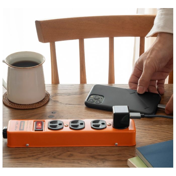 ファーゴ スチールタップ　スリム AC4個口 オレンジ 2Mの説明画像5