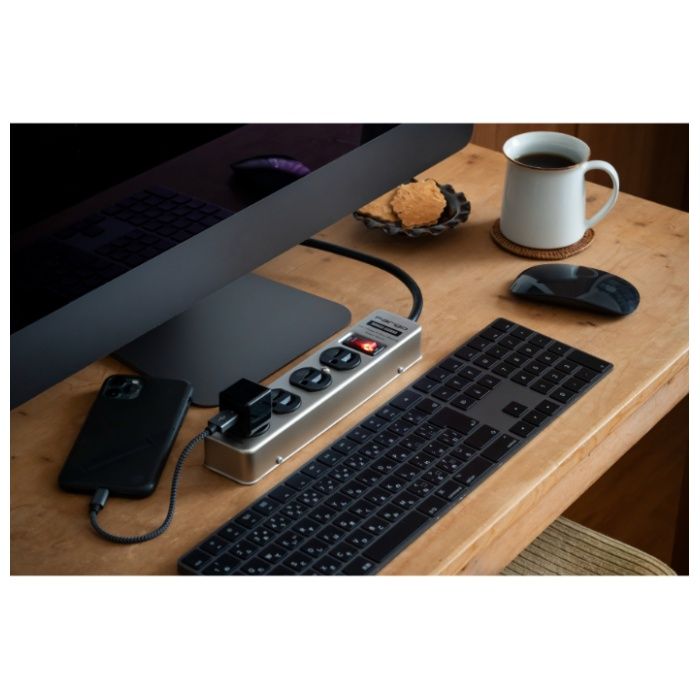 ファーゴ スチールタップ　スリム AC4個口 シルバー 2Mの説明画像4