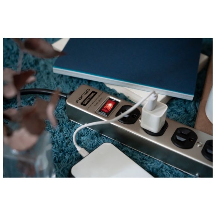 ファーゴ スチールタップ　スリム AC4個口 シルバー 2Mの説明画像5