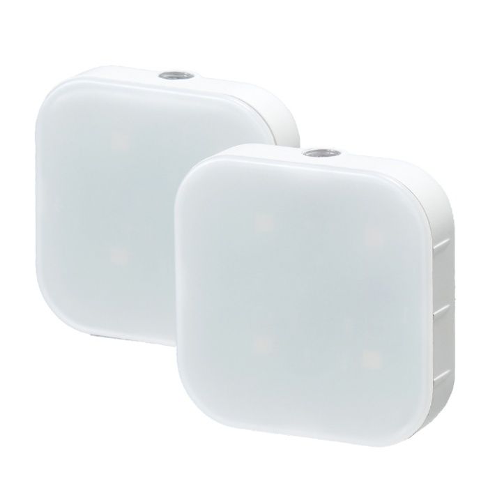 ヤザワコーポレーション コンセント式明暗ナイトライトミニ2P NASN77WH2P