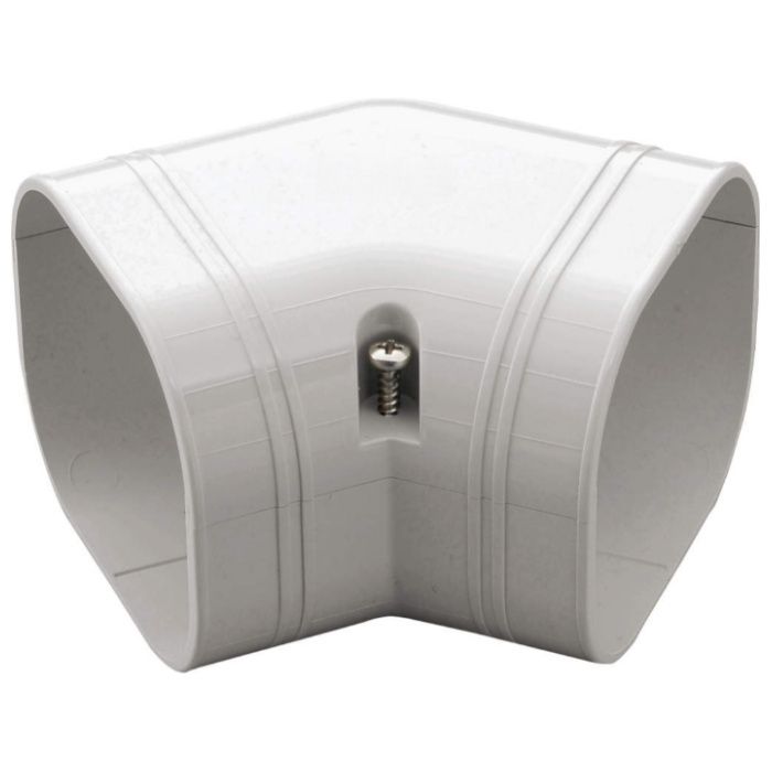 因幡電工 SD140用 スリムコーナー平面45°ホワイト SKF-140-W