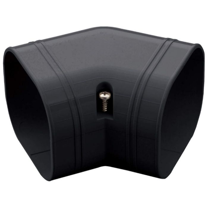 因幡電工 SD140用 スリムコーナー平面45°ブラック SKF-140-K