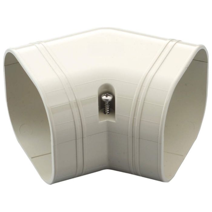 因幡電工 SD140用 スリムコーナー平面45°アイボリー SKF-140-I