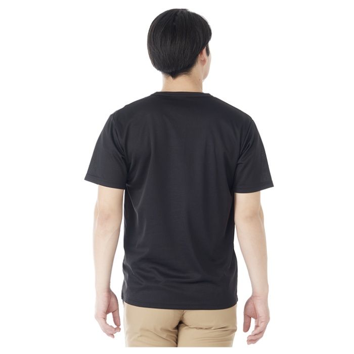 ドライメッシュVネックTシャツ NF063108 ブラック Mの説明画像2