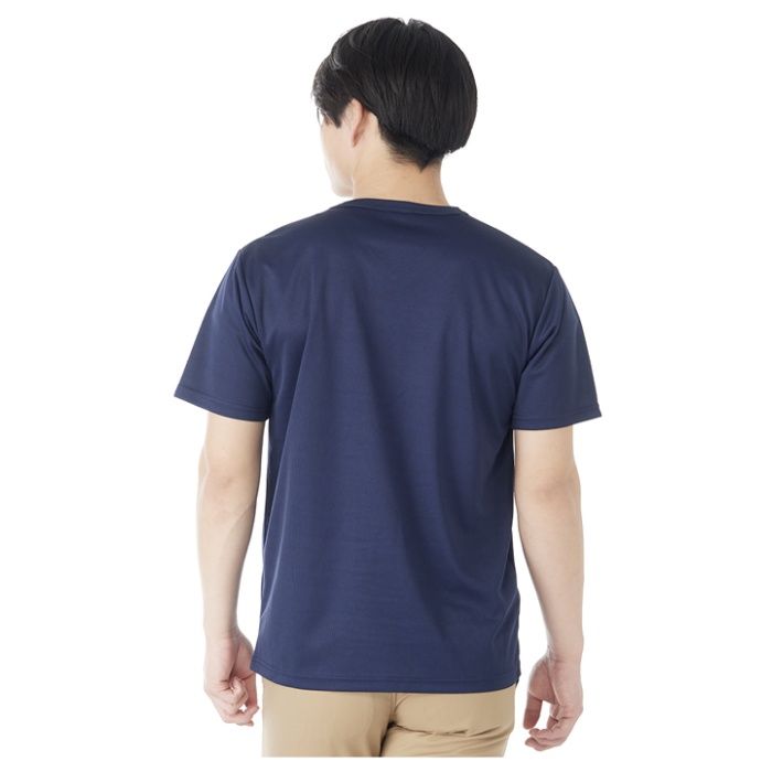 ドライメッシュVネックTシャツ NF063108 ネイビー Mの説明画像2