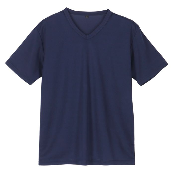 ドライメッシュVネックTシャツ NF063108 ネイビー Mの説明画像3