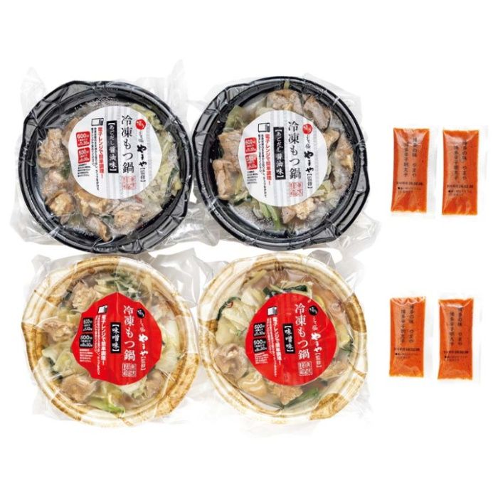 【Y25-4B】【お歳暮】「やまや」辛子明太子付き個食もつ鍋セット(ちゃんぽん麺入)-承り締切:2025年12月11日の説明画像2