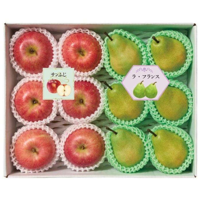 【Y14-23B】【お歳暮】奥山農園 山形県産 りんご&ラフランス詰合せ-承り締切:2025年12月3日