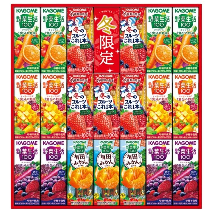 【KYJ-30W】【お歳暮】カゴメ すこやかウィンターバラエティギフト(紙容器)-承り締切:2025年12月11日