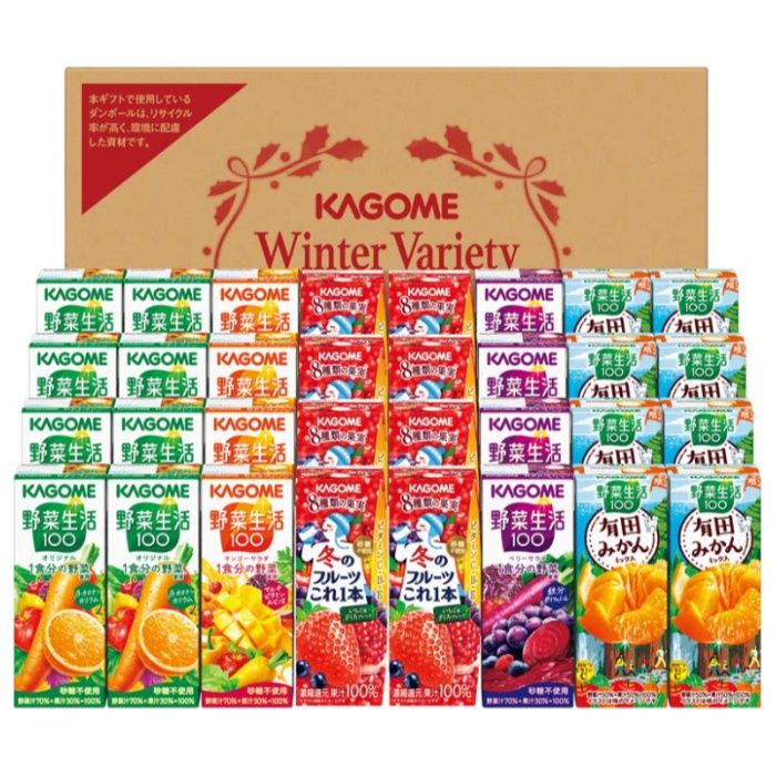 【KYJ-50W】【お歳暮】カゴメ すこやかウィンターバラエティギフト(紙容器)-承り締切:2025年12月11日