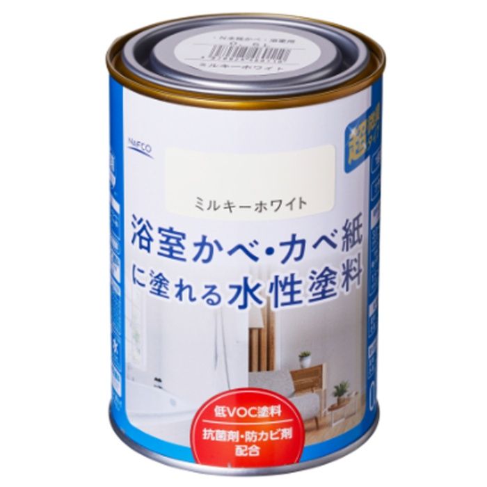 アサヒペン N水性かべ浴室用 0.5L　ミルキーホワイト