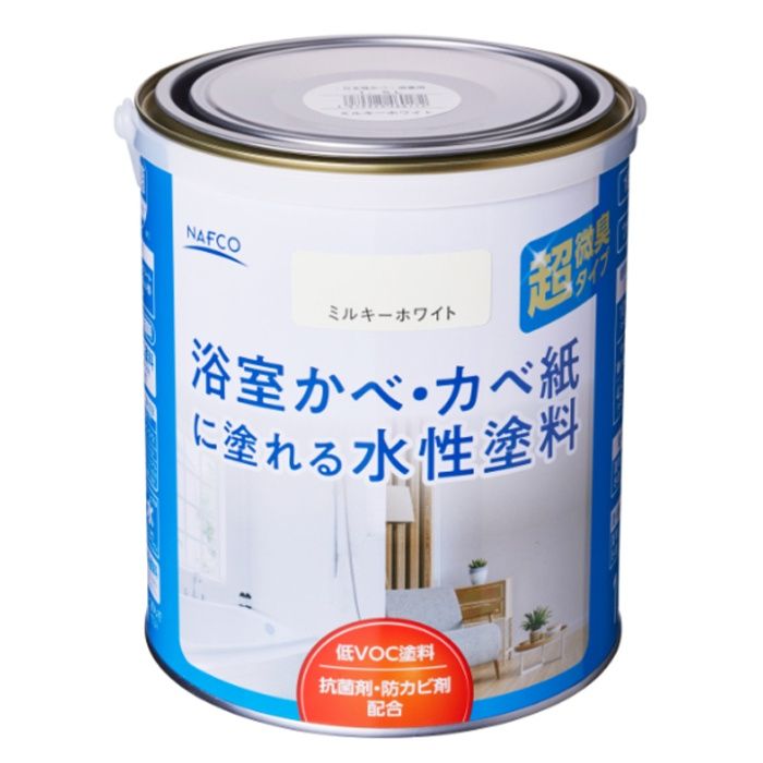 アサヒペン N水性かべ浴室用 1.5L　ミルキーホワイト