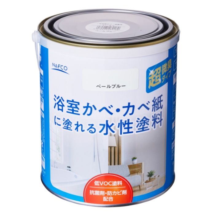 アサヒペン N水性かべ浴室用 1.5L　ペールブルー