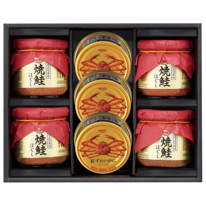 【SNB-50E】【お中元】宝幸 紅ずわいがに&焼鮭ほぐしギフト-承り締切:2026年7月29日