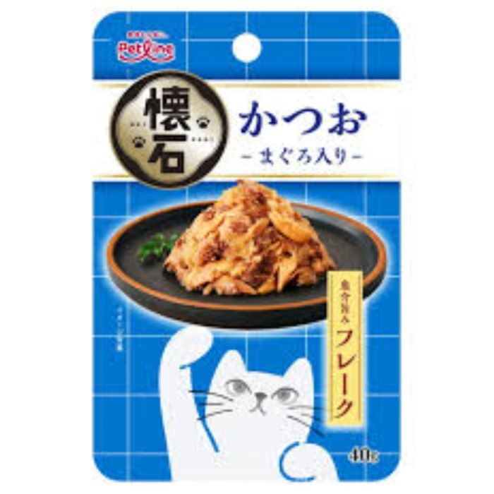 ペットライン 懐石レトルト　フレーク　かつお　まぐろ入り 40g