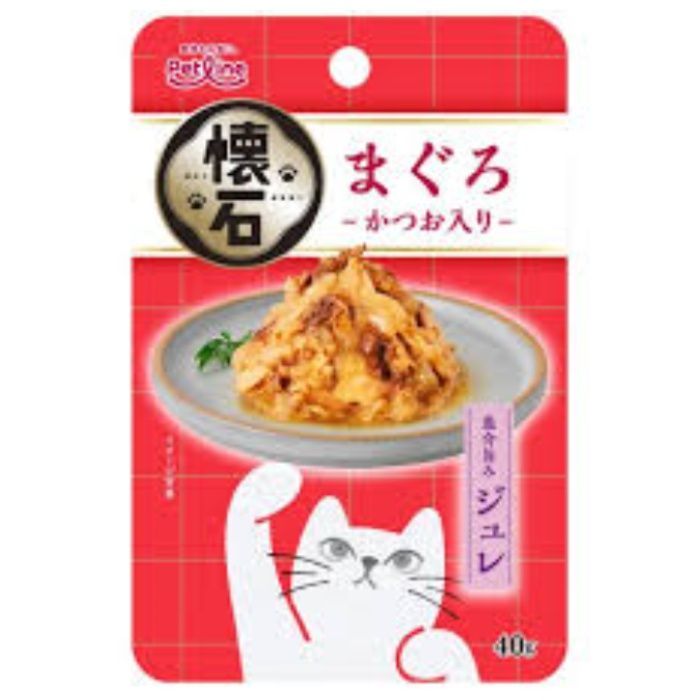 ペットライン 懐石レトルト　ジュレ　まぐろ　かつお入り 40g
