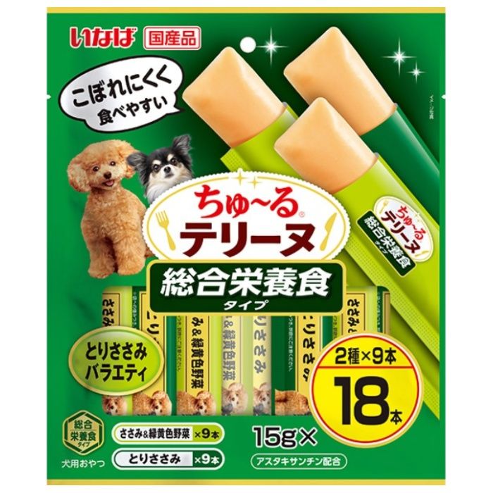 いなば ちゅーるテリーヌ総合栄養食　とりささみバラエティ 15g×18本