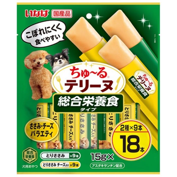 いなば ちゅーるテリーヌ総合栄養食　ささみチーズバラエティ 15g×18本