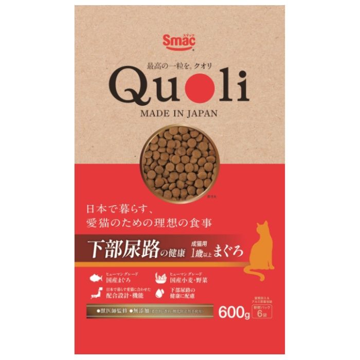 スマック Quoli　下部尿路　成猫用　まぐろ 600g
