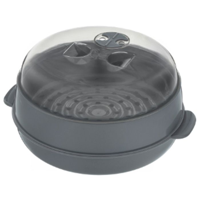 レンジ調理蒸し器 グレー