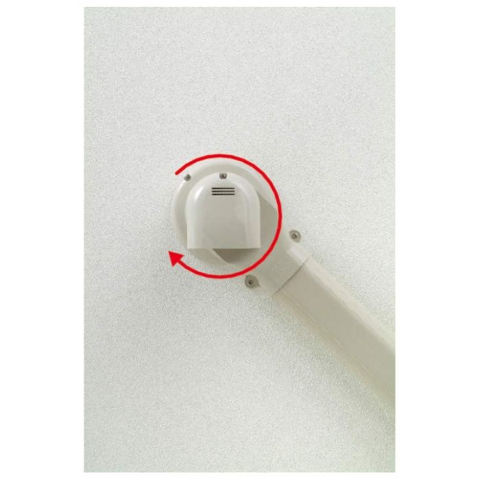 因幡電工 LD70ウォールコーナーエアコンキャップ/換気エアコン用　アイボリー LDWX-70L-Iの説明画像2