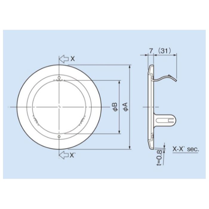 因幡電工 耐火キャップマンションタイプS IRM-75Sの説明画像2