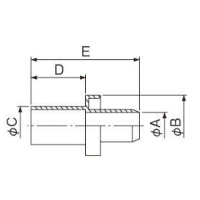 因幡電工 本体カフス　VP管継手用 DSH-25NCの説明画像2