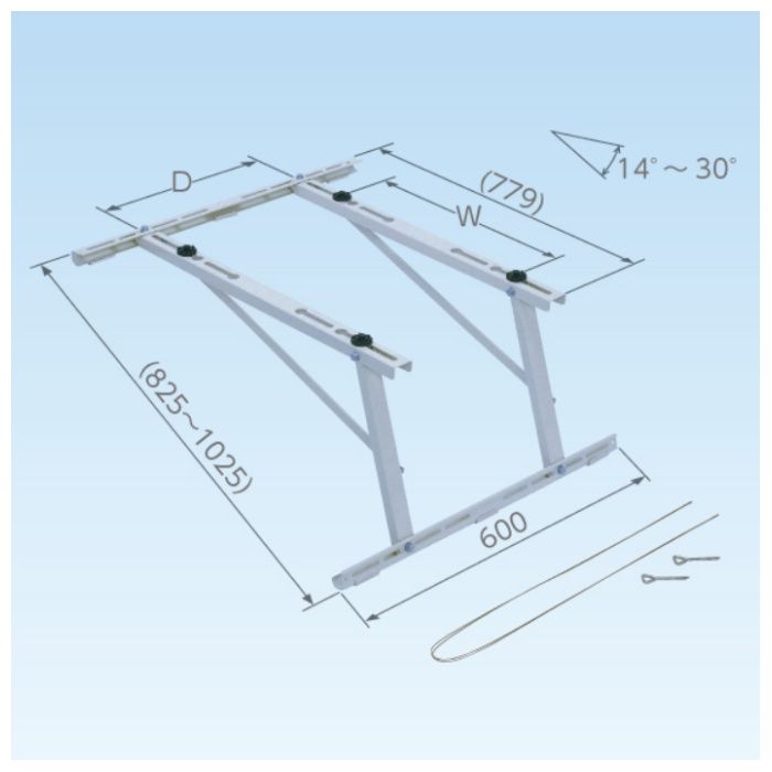 日晴金属 キヤッチャー傾斜屋根直角置用　ドブ付け C-LZG