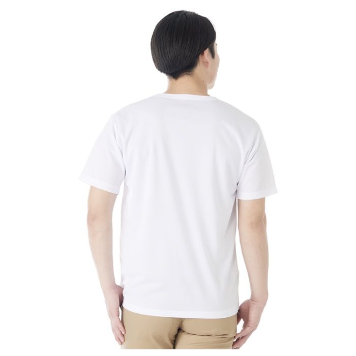 ドライメッシュクルーネックTシャツ NF063107 ホワイト 3Lの説明画像2