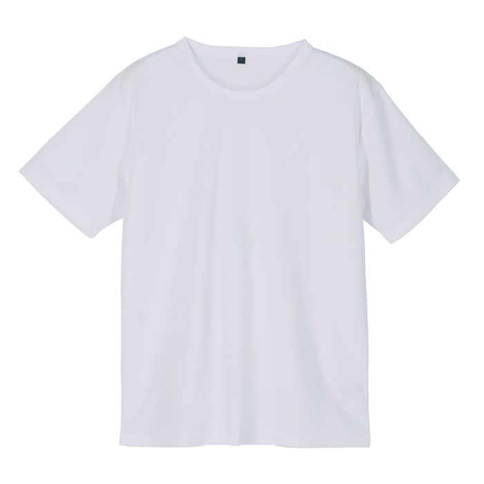 ドライメッシュクルーネックTシャツ NF063107 ホワイト 3Lの説明画像3