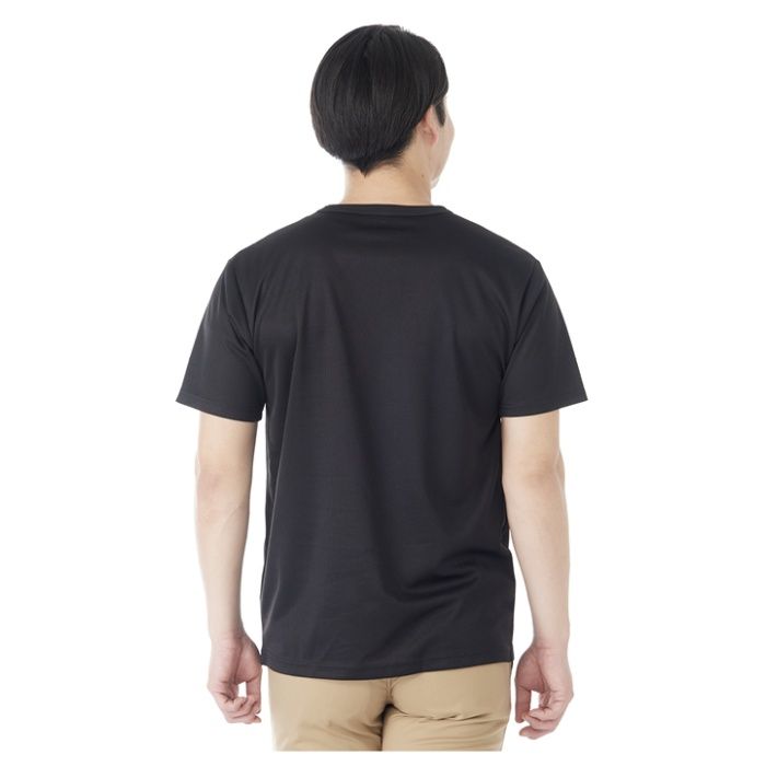 ドライメッシュクルーネックTシャツ NF063107 ブラック 3Lの説明画像2