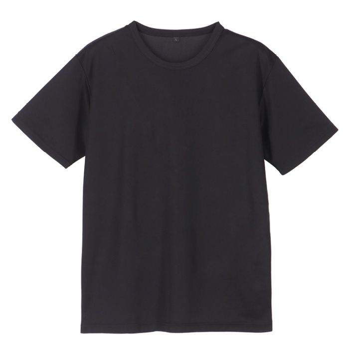 ドライメッシュクルーネックTシャツ NF063107 ブラック 3Lの説明画像3