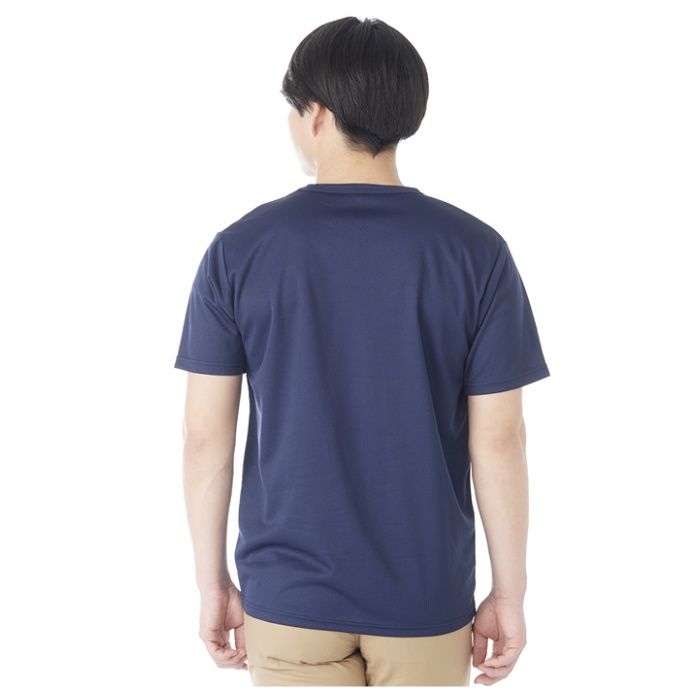 ドライメッシュクルーネックTシャツ NF063107 ネイビー LLの説明画像2