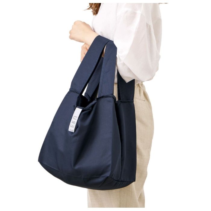 トレードワークス セルフレジで使いやすいスクエアデリバッグ ネイビー