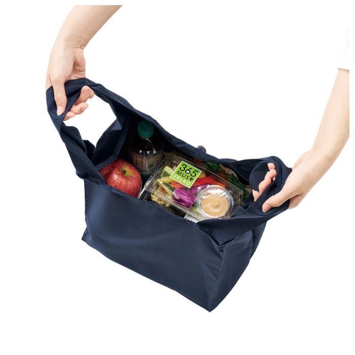 トレードワークス セルフレジで使いやすいスクエアデリバッグ ネイビーの説明画像3