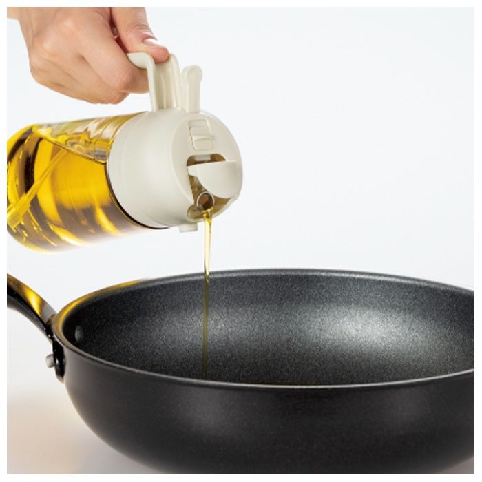 TAKAGI 注ぎもできる2WAYオイルボトル450ml アイボリーの説明画像4