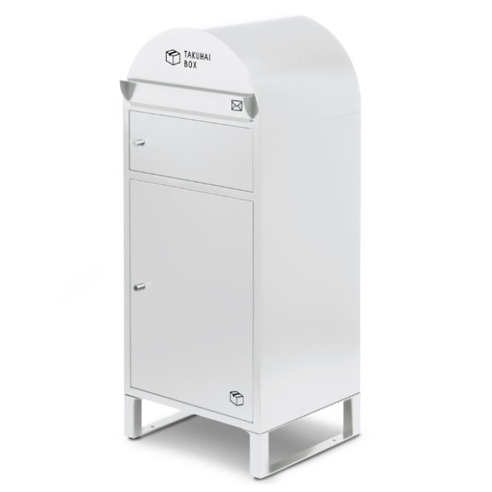 PYKES PEAK ポスト一体型宅配ボックス 波月　ホワイト