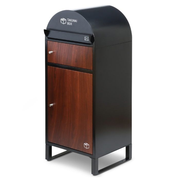 PYKES PEAK ポスト一体型宅配ボックス 波月　ディープウッド