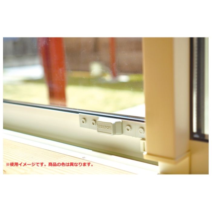 TAKAGI×PLASESS 窓用補助錠LEGLOCK　2個入 アイボリーの説明画像3