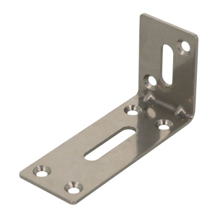 八幡ねじ ステン幅広不等辺金折リブ付き 30X40X80