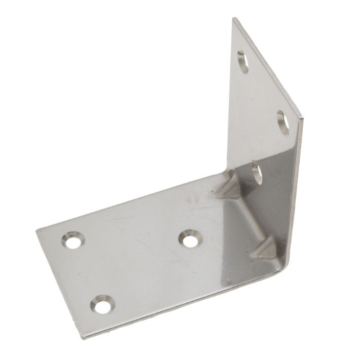 八幡ねじ ステン幅広金折リブ付き 1.8X50X75