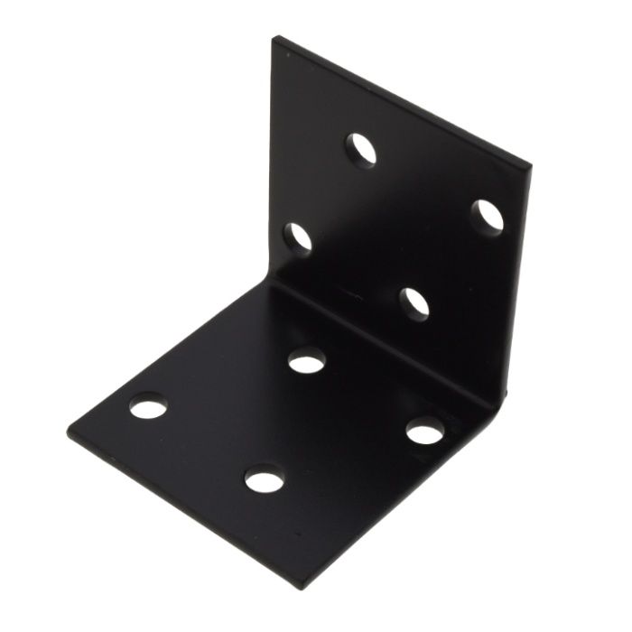 八幡ねじ G-四つ穴L字　黒 40X40X40